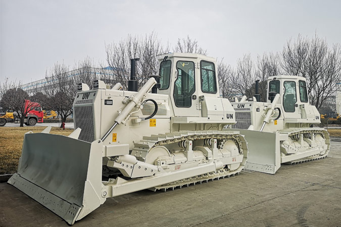 世界有我，山推助力聯(lián)合國維和任務(wù)。